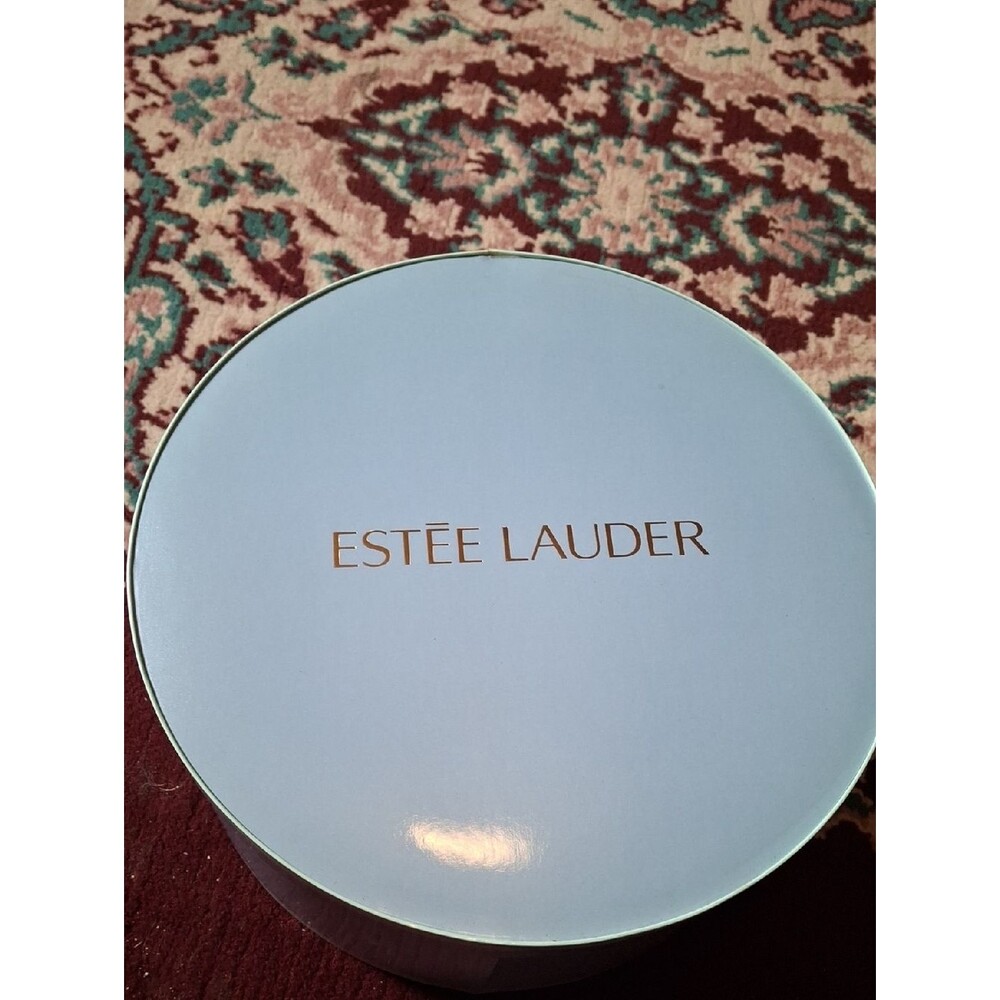 Estee Lauder Light Blue Round Hat Box